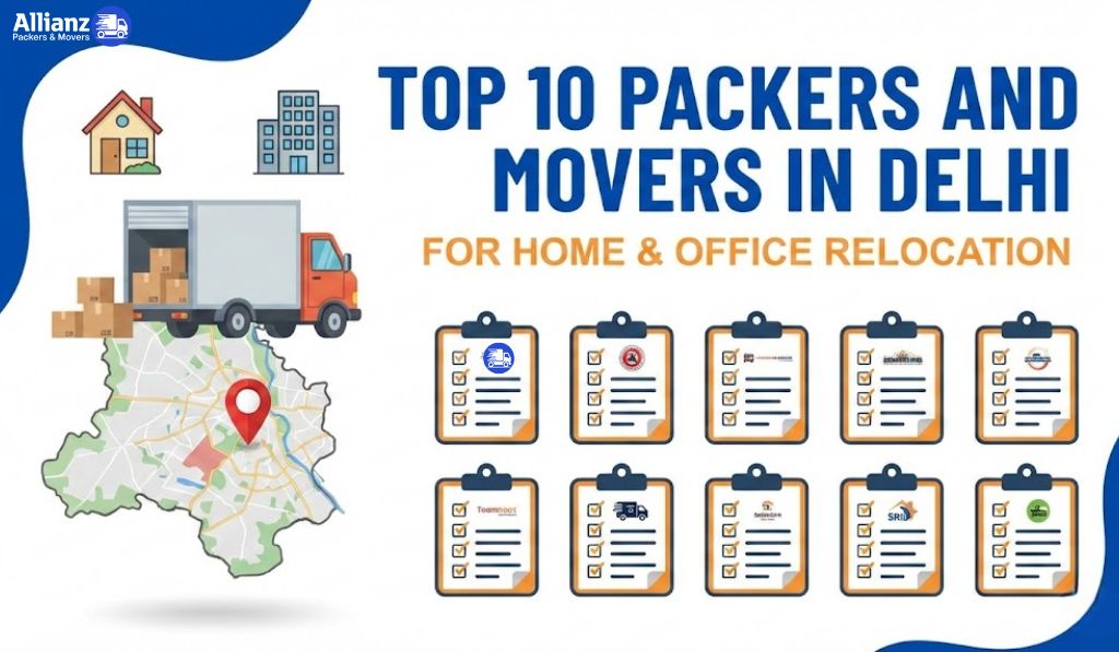 Top 10 Packers and Movers in Delhi for Home & Office