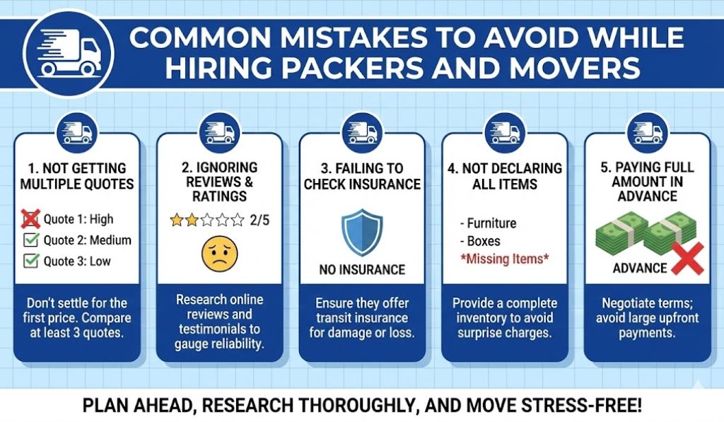 Common Mistakes to Avoid While Hiring Packers and Movers